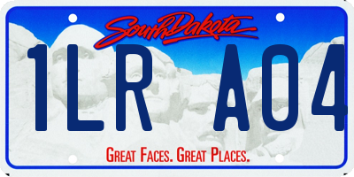 SD license plate 1LRA04