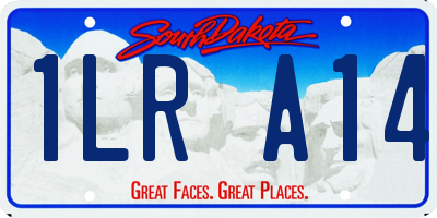 SD license plate 1LRA14
