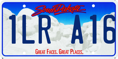 SD license plate 1LRA16