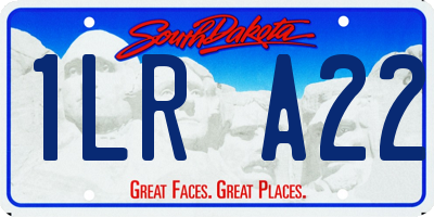 SD license plate 1LRA22