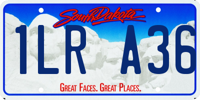 SD license plate 1LRA36