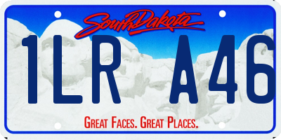 SD license plate 1LRA46