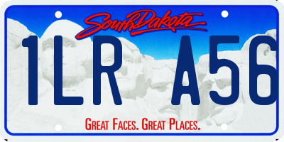 SD license plate 1LRA56