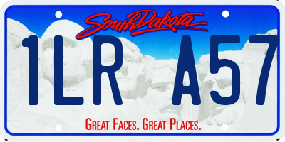 SD license plate 1LRA57