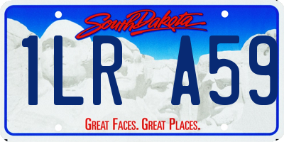 SD license plate 1LRA59