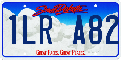 SD license plate 1LRA82