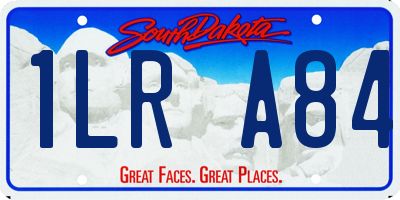 SD license plate 1LRA84