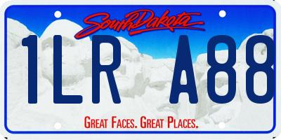 SD license plate 1LRA88