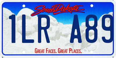 SD license plate 1LRA89