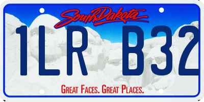 SD license plate 1LRB32