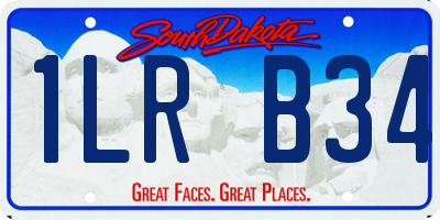 SD license plate 1LRB34