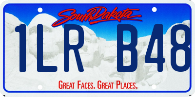SD license plate 1LRB48