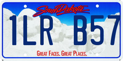 SD license plate 1LRB57
