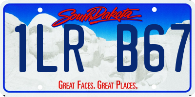 SD license plate 1LRB67