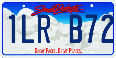 SD license plate 1LRB72