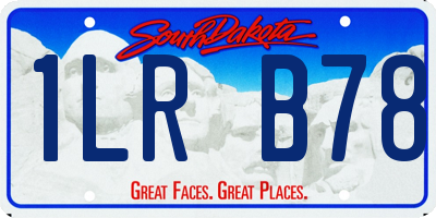 SD license plate 1LRB78