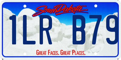 SD license plate 1LRB79