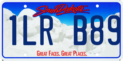 SD license plate 1LRB89