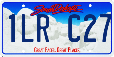 SD license plate 1LRC27