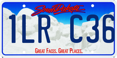 SD license plate 1LRC36