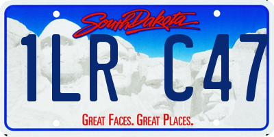 SD license plate 1LRC47