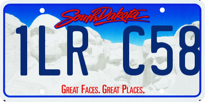 SD license plate 1LRC58