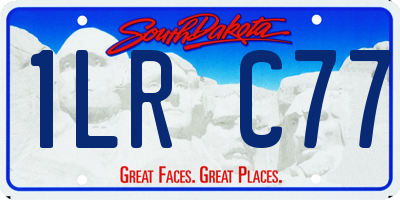 SD license plate 1LRC77