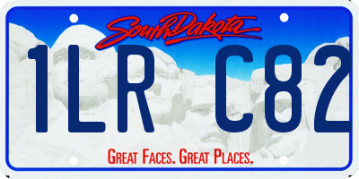 SD license plate 1LRC82