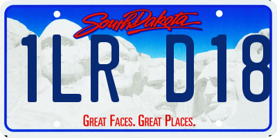 SD license plate 1LRD18