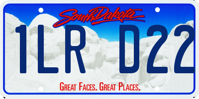 SD license plate 1LRD22