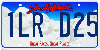 SD license plate 1LRD25