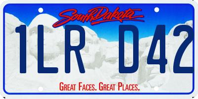SD license plate 1LRD42