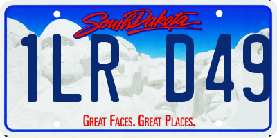 SD license plate 1LRD49