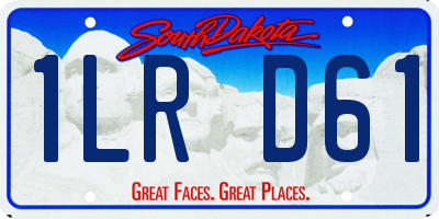 SD license plate 1LRD61