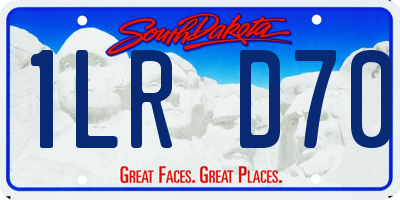 SD license plate 1LRD70