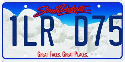 SD license plate 1LRD75
