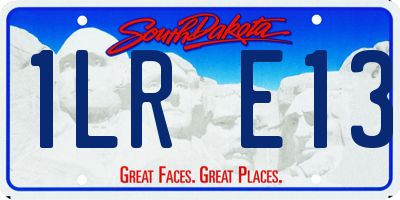 SD license plate 1LRE13