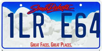 SD license plate 1LRE64