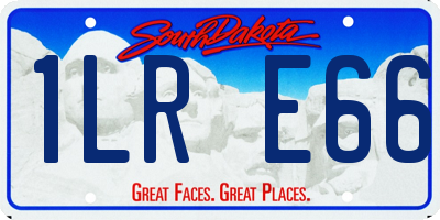 SD license plate 1LRE66