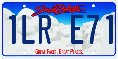 SD license plate 1LRE71