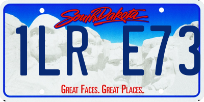 SD license plate 1LRE73