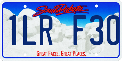 SD license plate 1LRF30