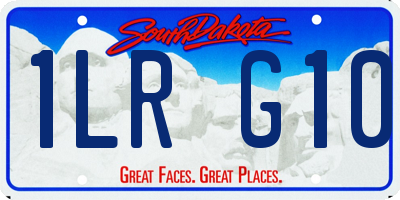 SD license plate 1LRG10