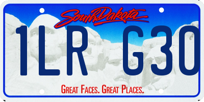 SD license plate 1LRG30