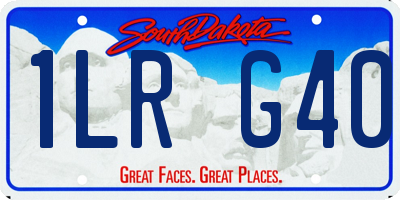 SD license plate 1LRG40