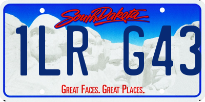 SD license plate 1LRG43
