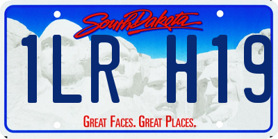SD license plate 1LRH19