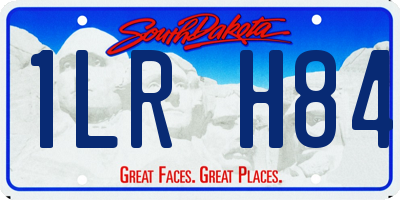 SD license plate 1LRH84