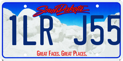 SD license plate 1LRJ55