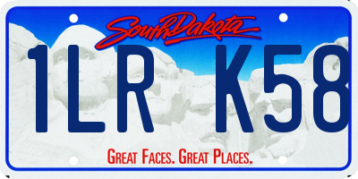 SD license plate 1LRK58